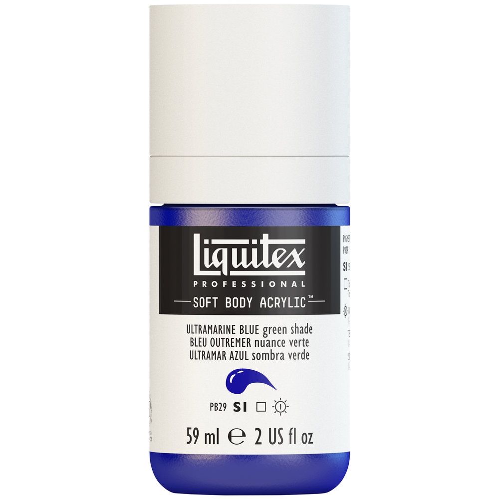 Liquitex Soft Body Acrylic, 380 Ultramarine Blue (GS), 2-oz
