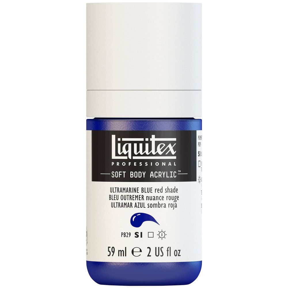 Liquitex Soft Body Acrylic, 382 Ultramarine Blue (RS), 2-oz