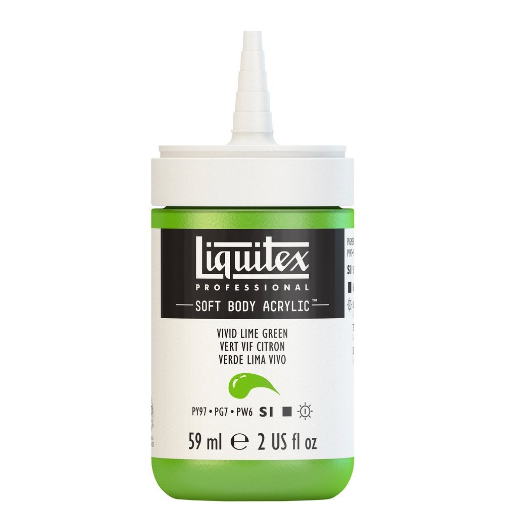 Liquitex Soft Body Acrylic, 740 Vivid Lime Green, 2-oz