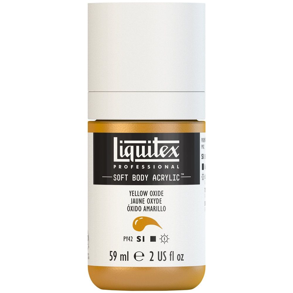 Liquitex Soft Body Acrylic, 416 Yellow Oxide, 2-oz