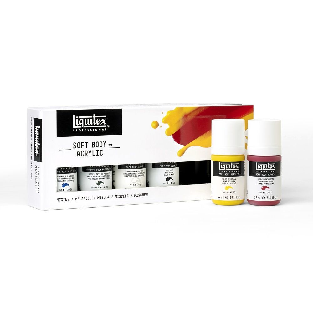 Liquitex Professional Soft Body Acrylic Set - 6x59ml Mixing