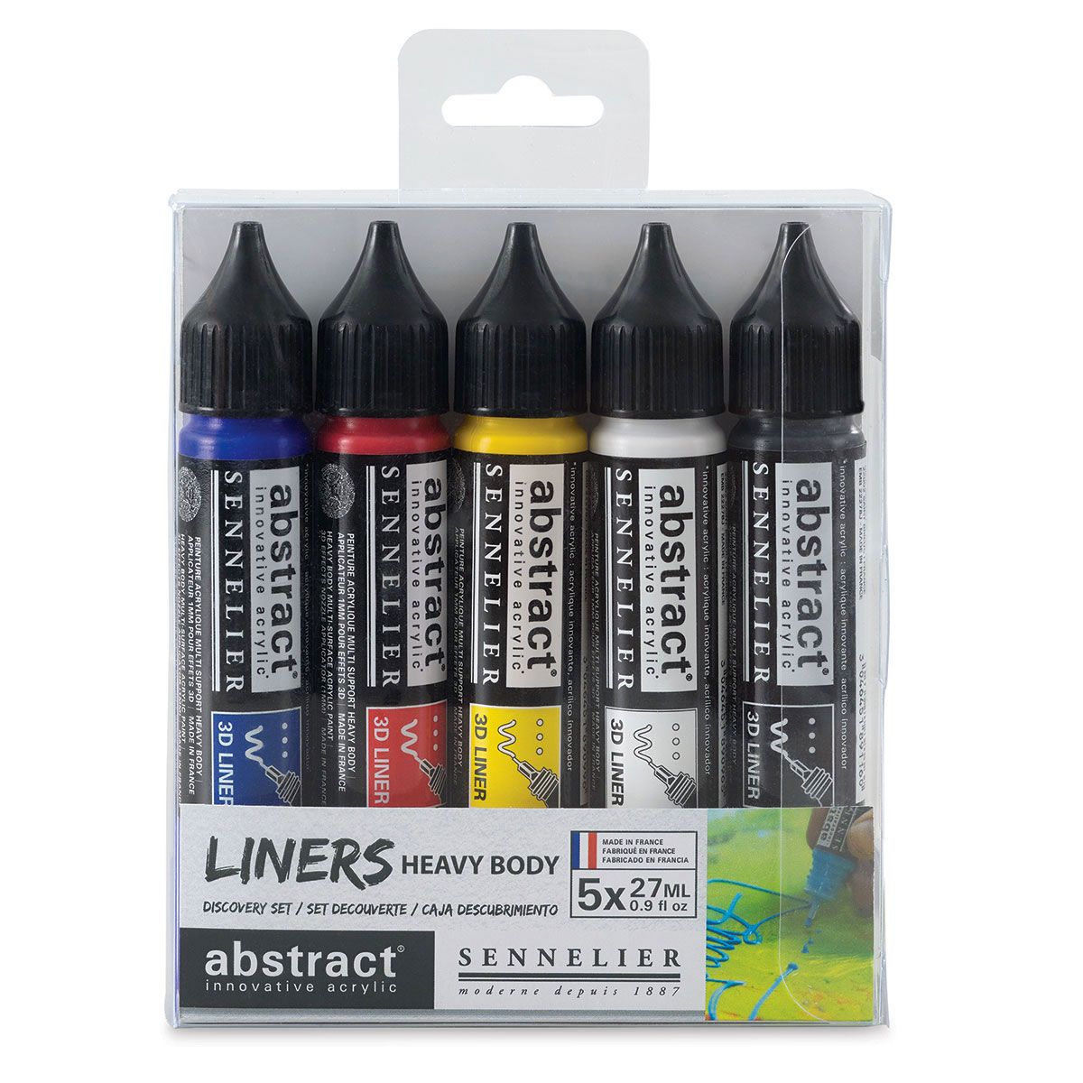 Sennelier Abstract 3D Liner Discovery Primary Colour Set of 5