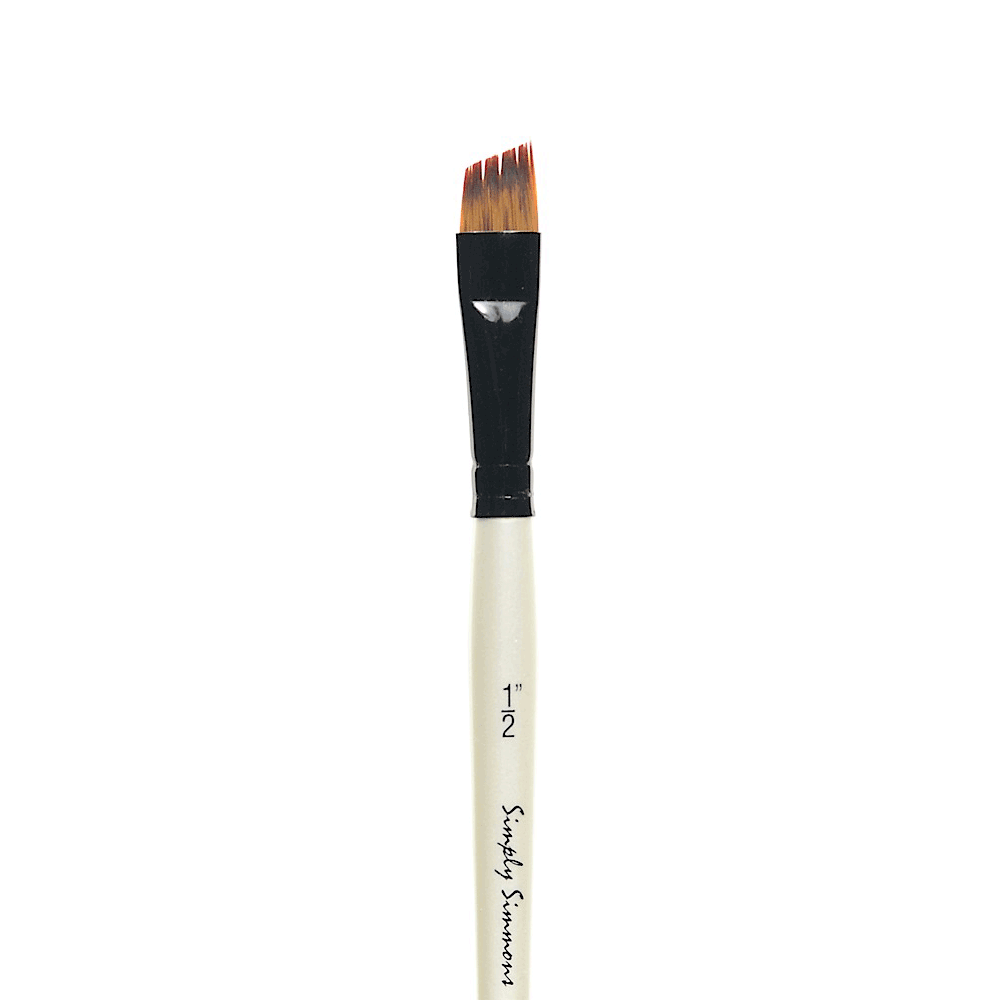 Simply Simmons Acrylic Synthetic Brush - Angle Comb 1/2