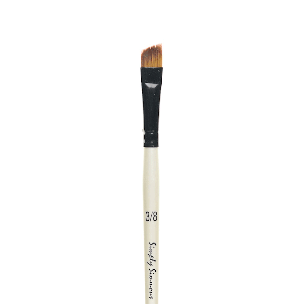 Simply Simmons Acrylic Synthetic Brush - Angle Comb 3/8