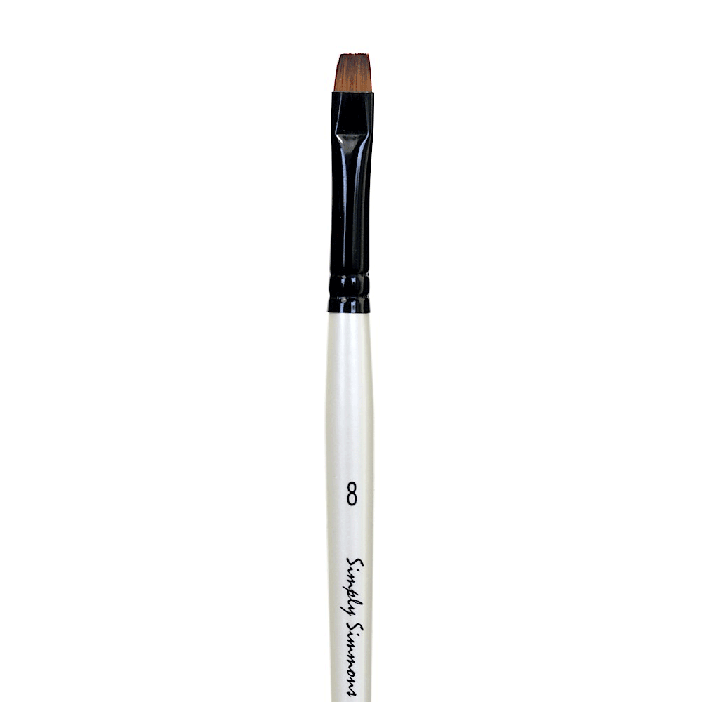 Simply Simmons Acrylic Synthetic Brush - Chisel 8