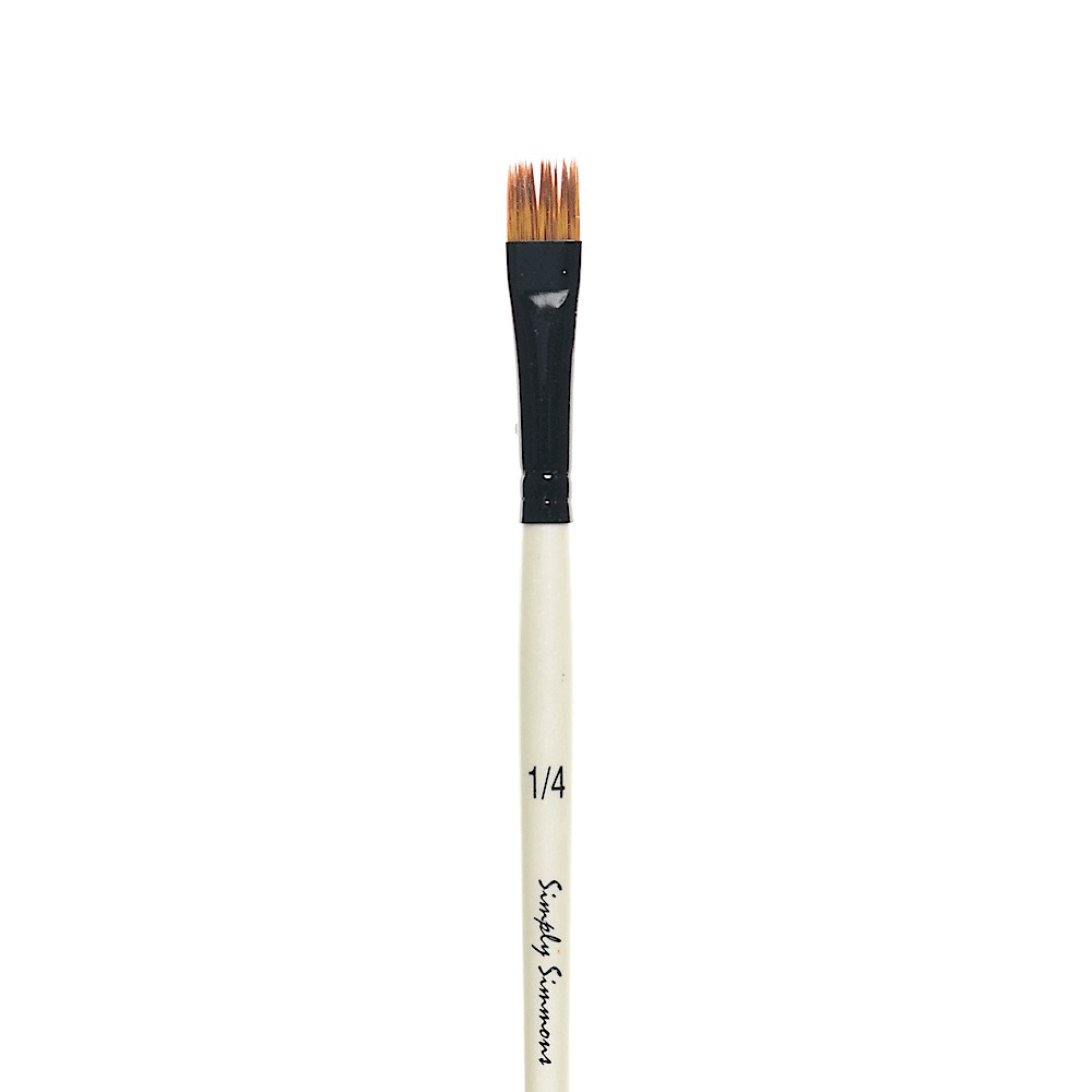 Simply Simmons Acrylic Synthetic Brush - Flat Comb 1/4