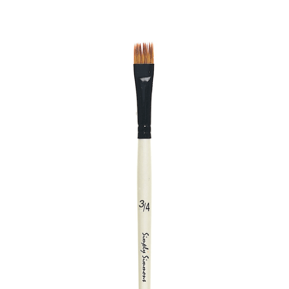 Simply Simmons Acrylic Synthetic Brush - Flat Comb 3/8