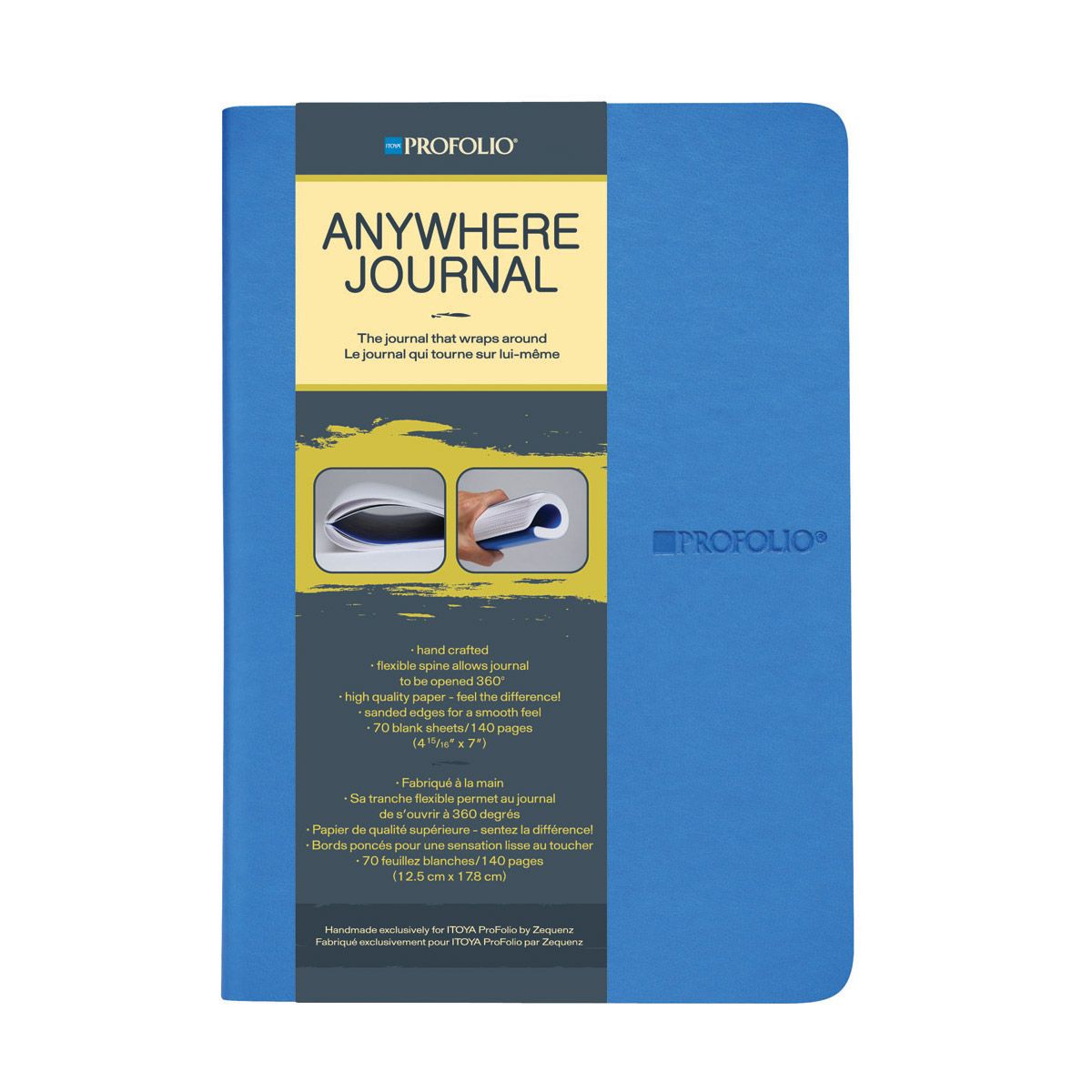 Itoya Anywhere Journal Blue Small - 4.9 X 7 Inches