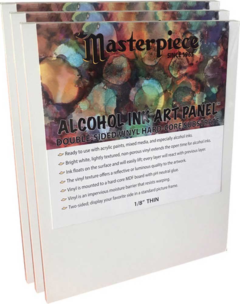 Masterpiece Alcohol Ink Art Panel 1/8" Thin, 5x7 inches, 3-Pack
