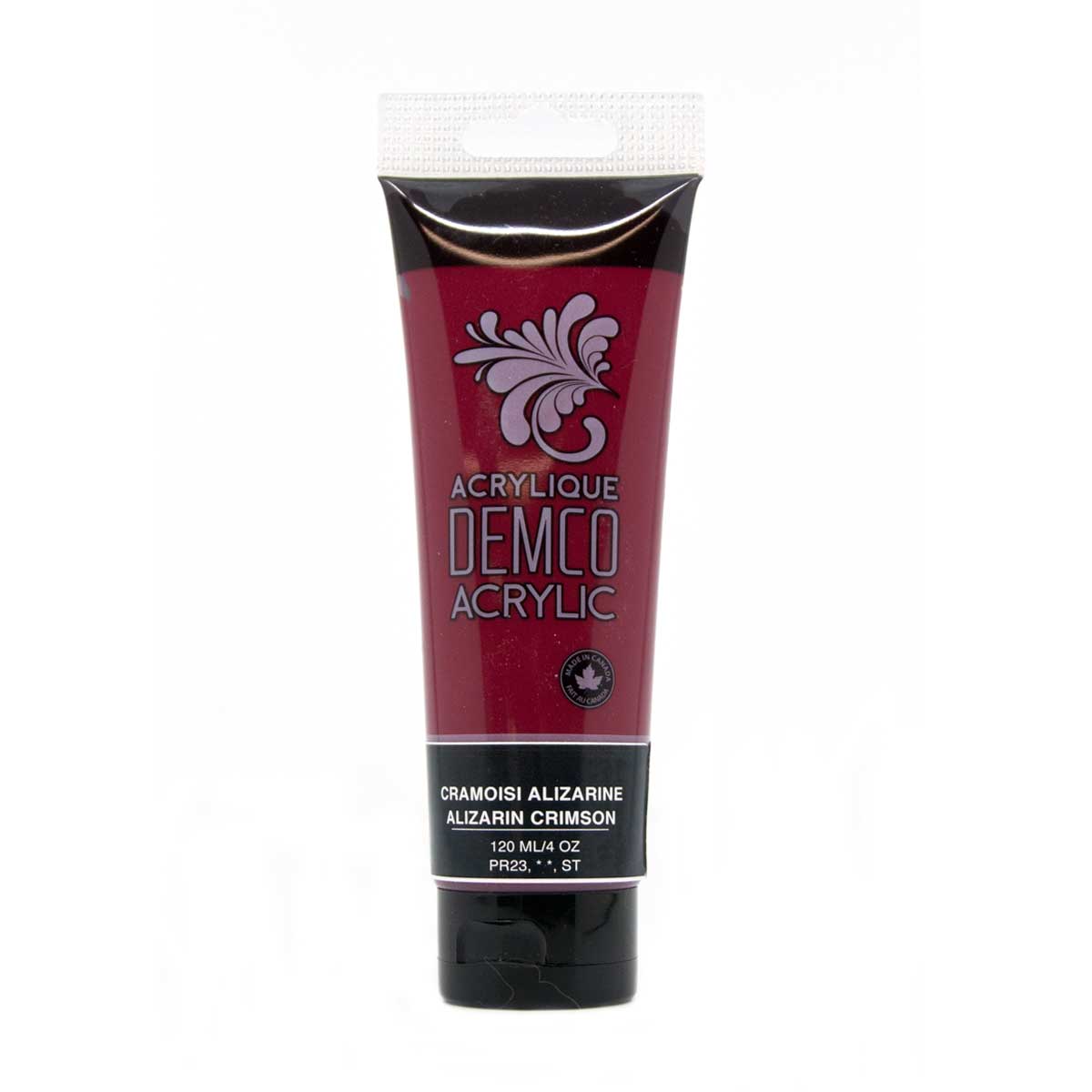 Demco Acrylic Alizarin Crimson 120ml/4oz