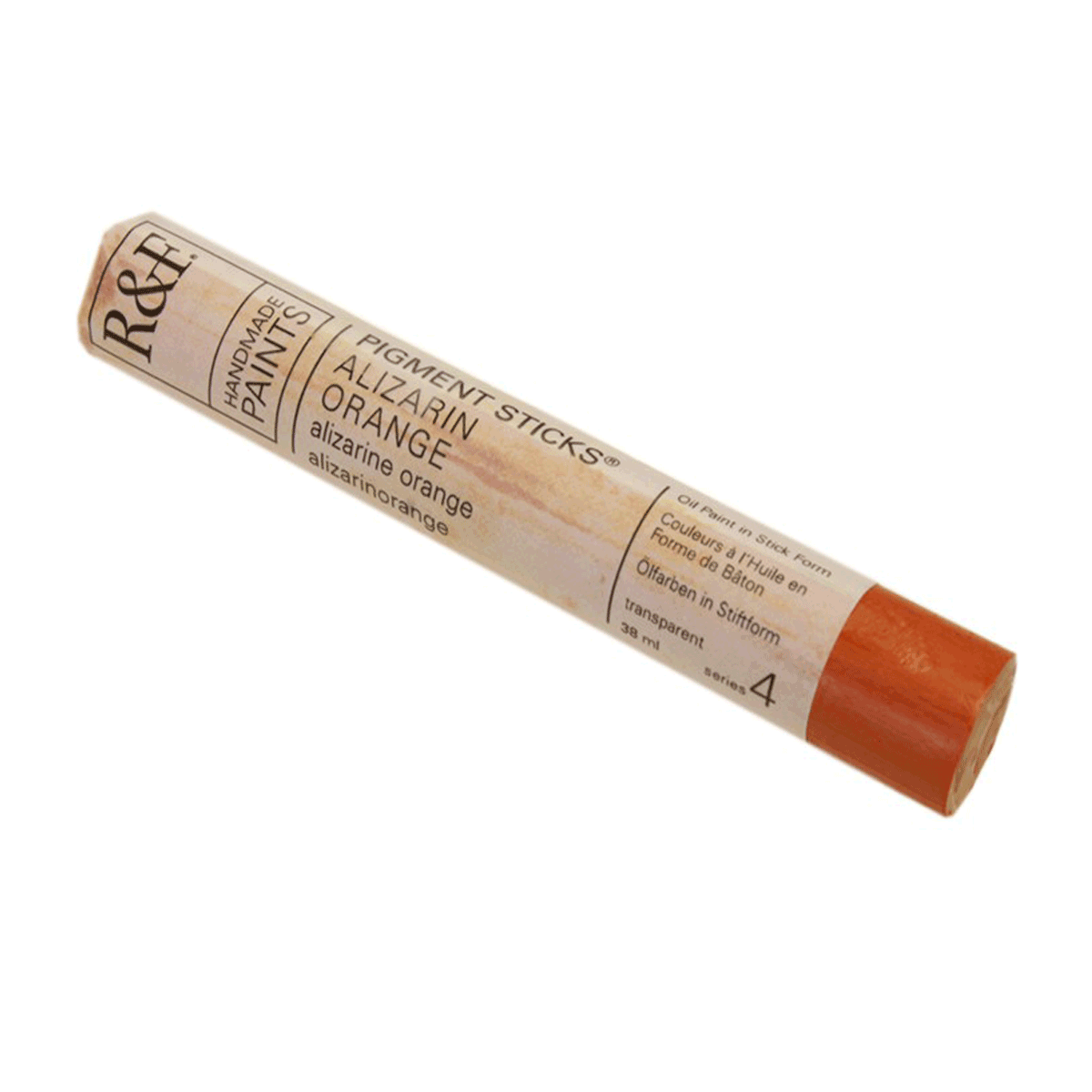 R&F Oil Pigment Stick, Alizarin Orange 38ml