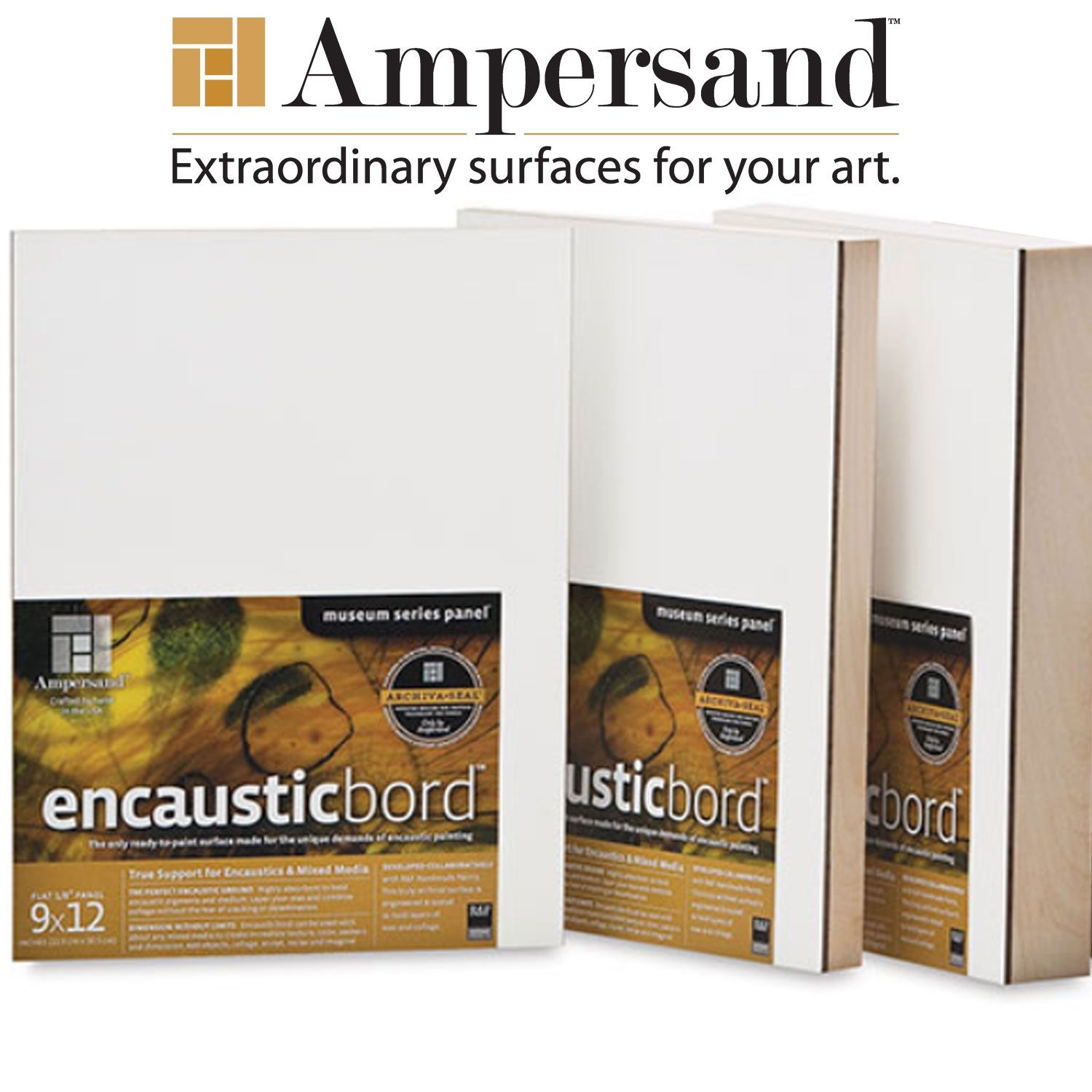 Ampersand Museum Series Encausticbords