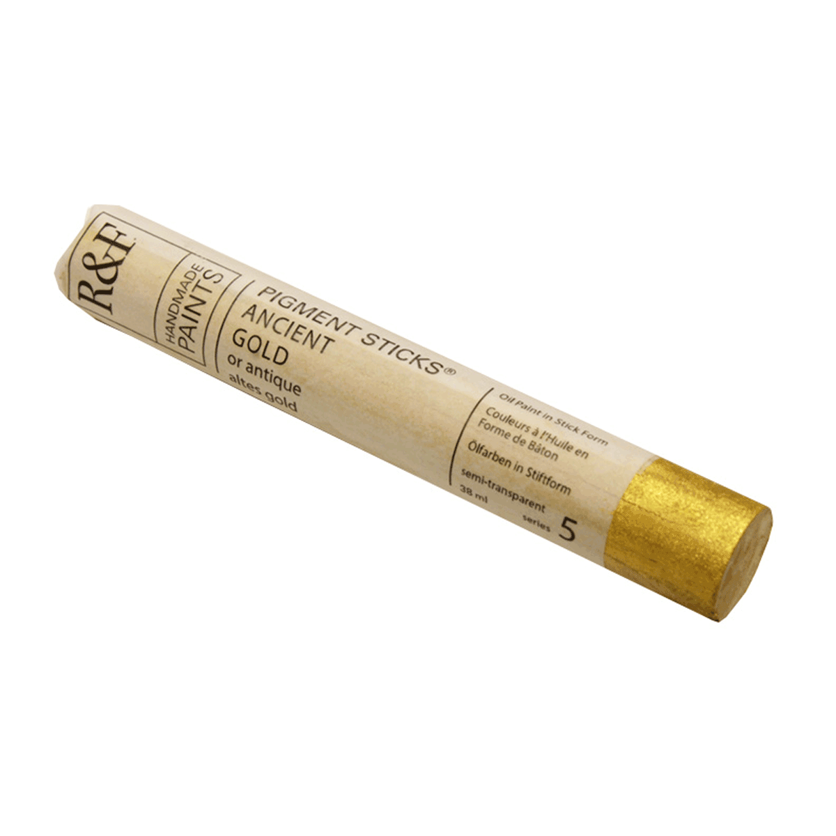 R&F Oil Pigment Stick, Ancient Gold 38ml (1.3oz)