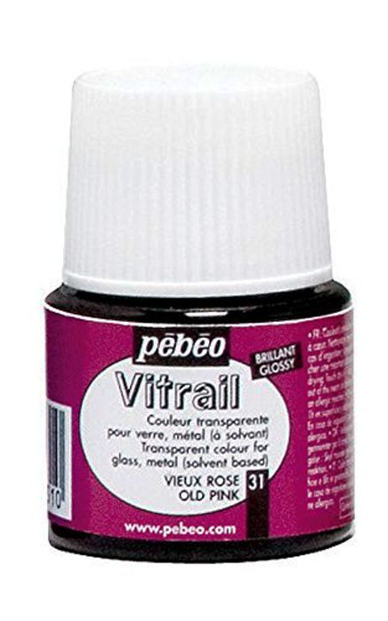 Pebeo Vitrail Transparent Old Pink 45 ml