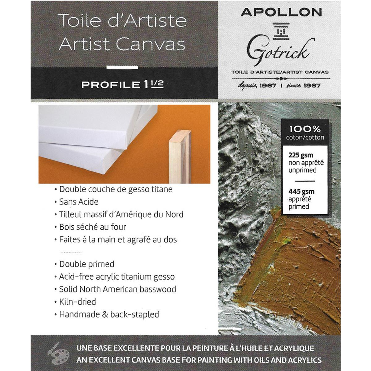 Apollon Gotrick Gallery Artist Canvas Profile 1½" Open Stock