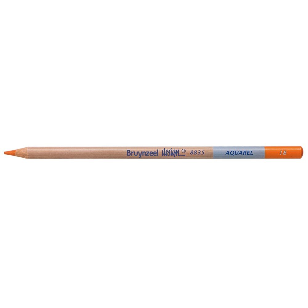 Bruynzeel Aquarel Pencil - Permanent Orange #18