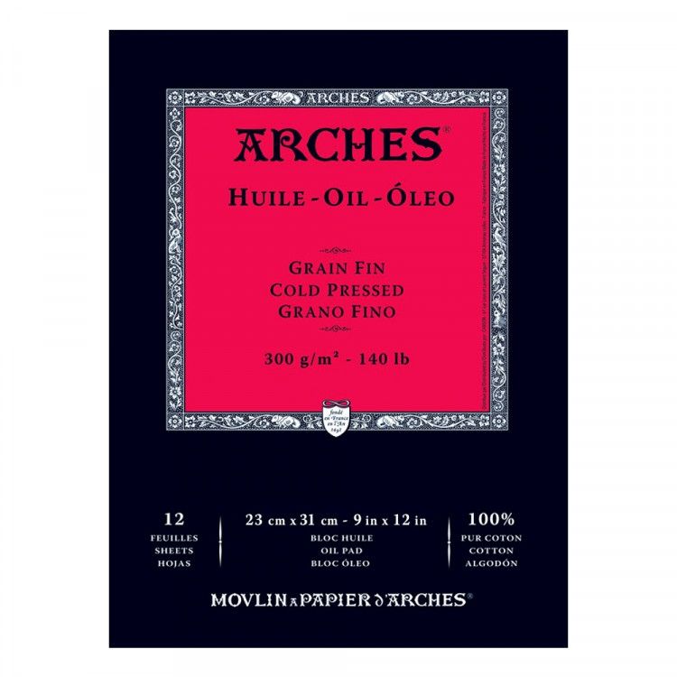 Arches Huile Oil Painting Pad - 9 in x 12 in