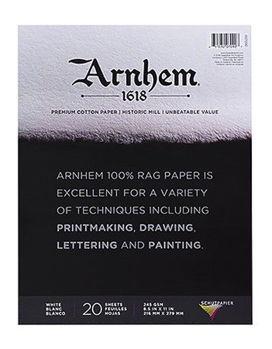 Arnhem 1618 Paper 20 Sheet Pad - 8.5" x 11" (245 gsm)