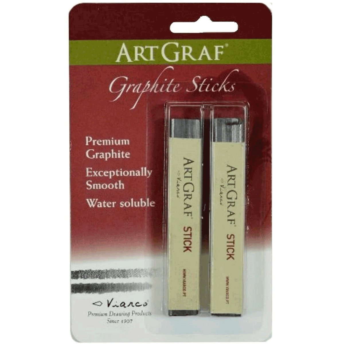 ArtGraf Water-soluble Graphite, Grey 2 Sticks
