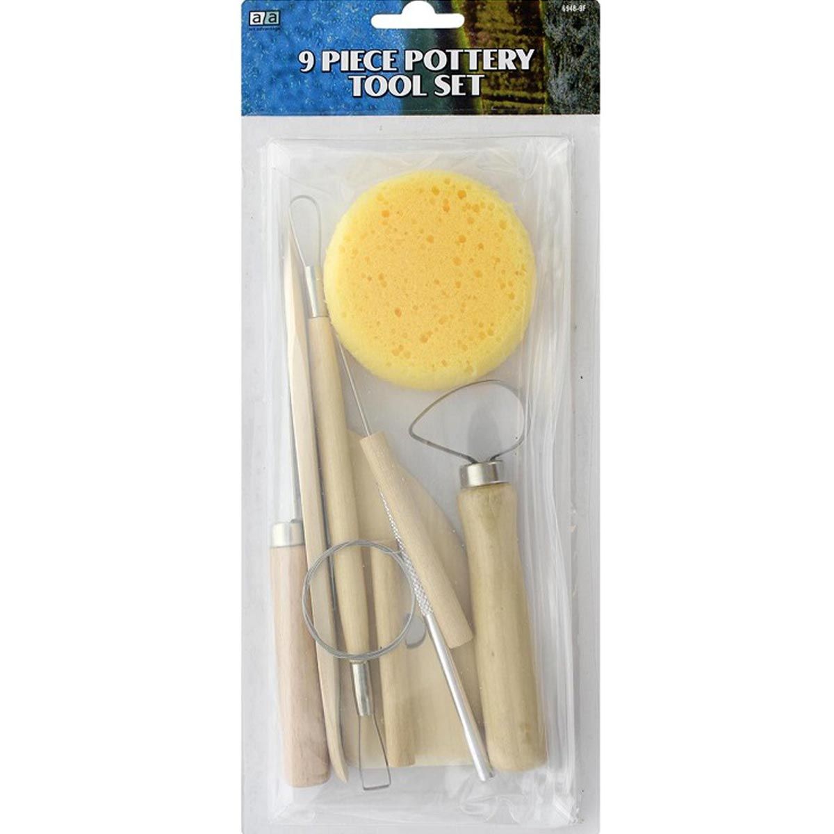 Art Advantage Pottery 9pc Tool Kit With Fettling Knife Unfinished
