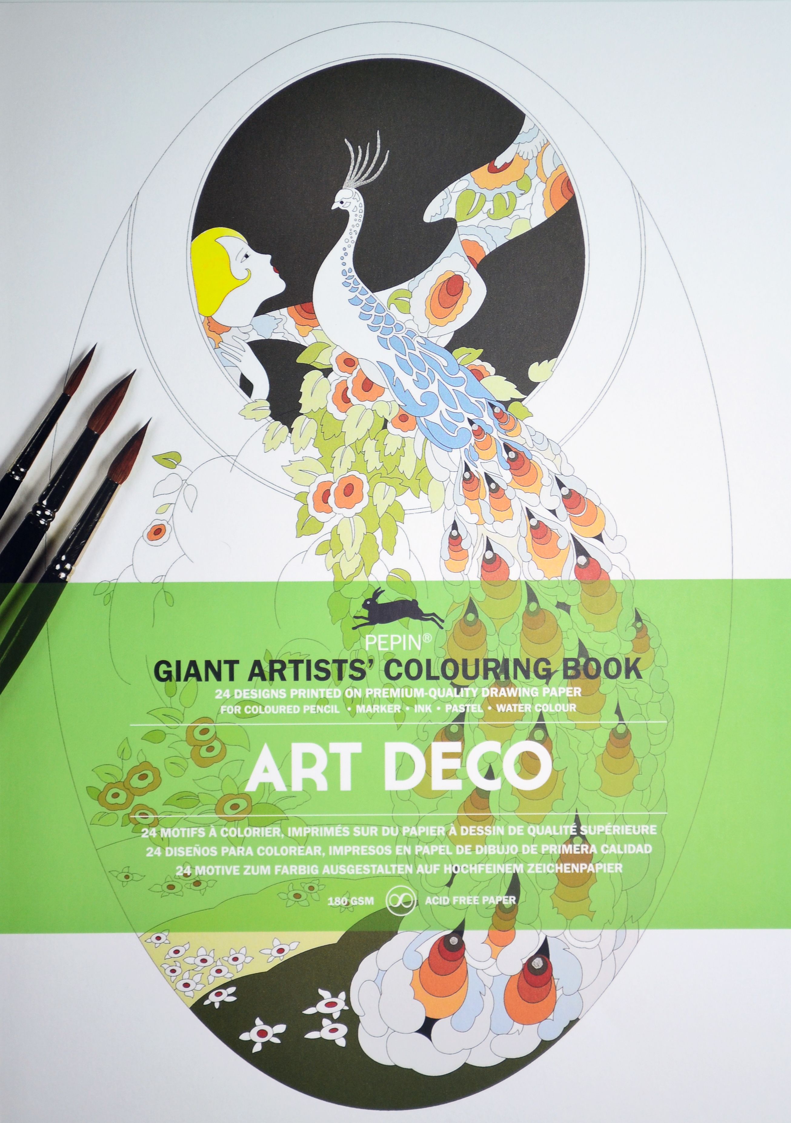 PEPIN GIANT Colouring Books - ART DECO