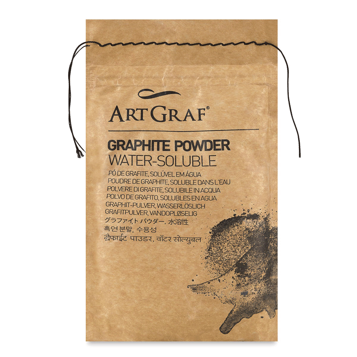 ArtGraf Water Soluble Graphite Powder 250g Bag, Gray