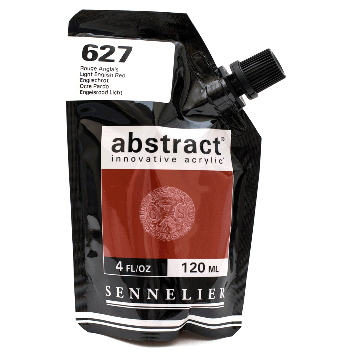 Abstract Acrylic Pouch - Satin 627 Light English Red 120ml