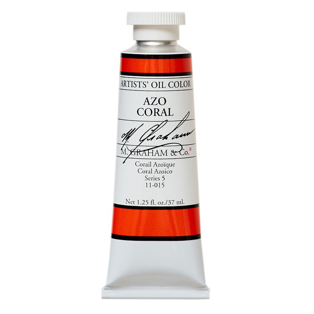 M Graham Oil Paint - Azo Coral 37 ml