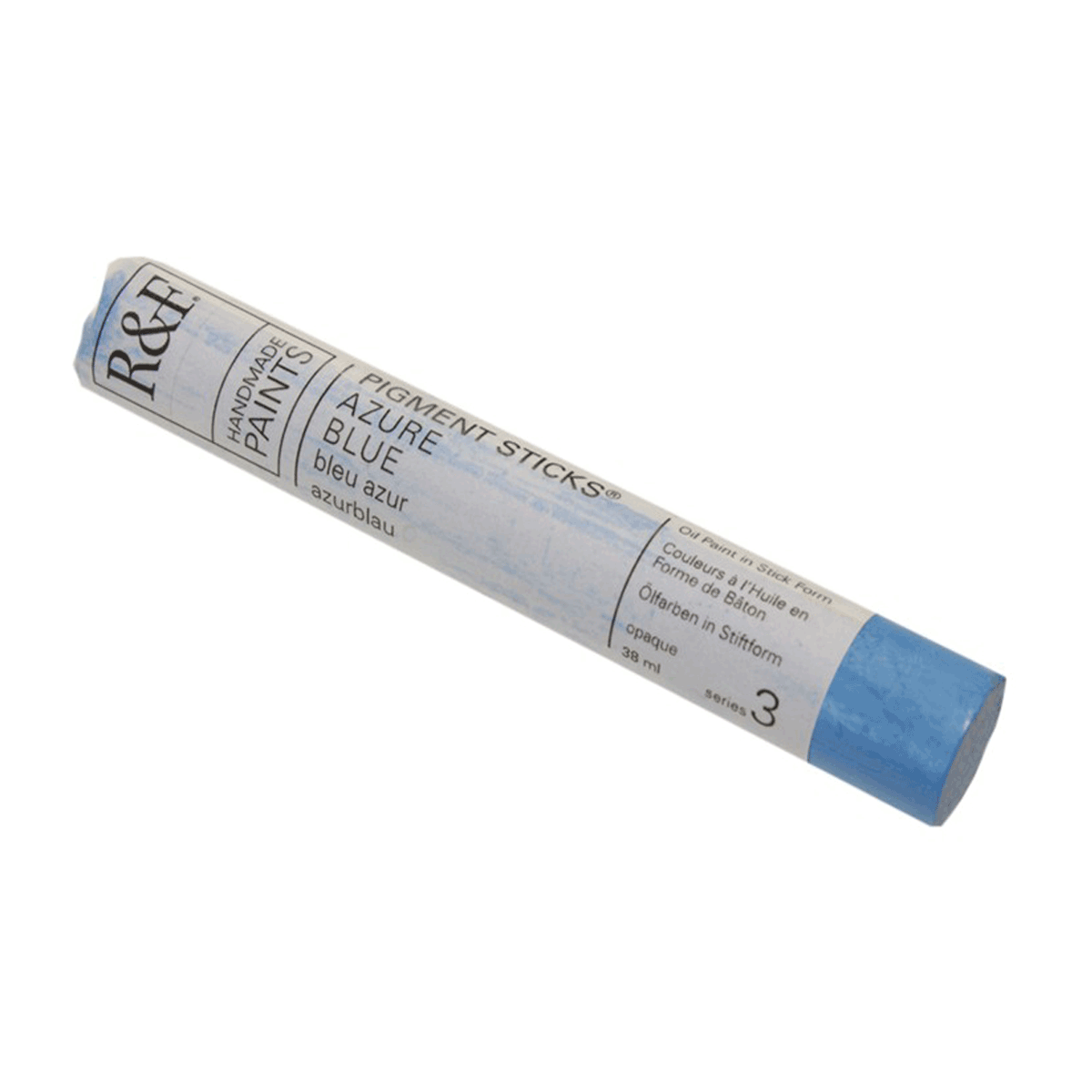 R&F Oil Pigment Stick, Azure Blue 38ml