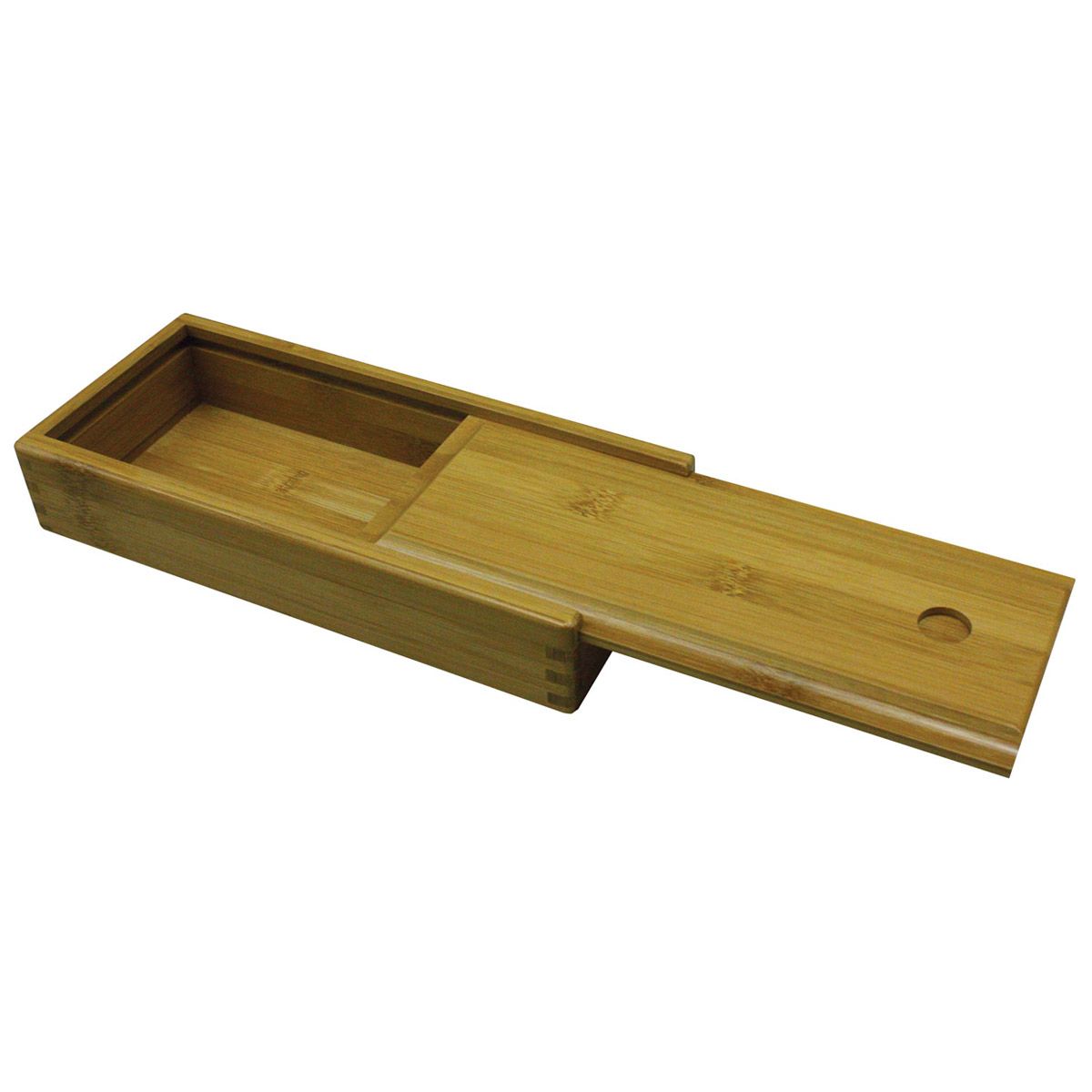 Bamboo Wood Box With Sliding Lid - 1.25 x 4 x 10.5 inches