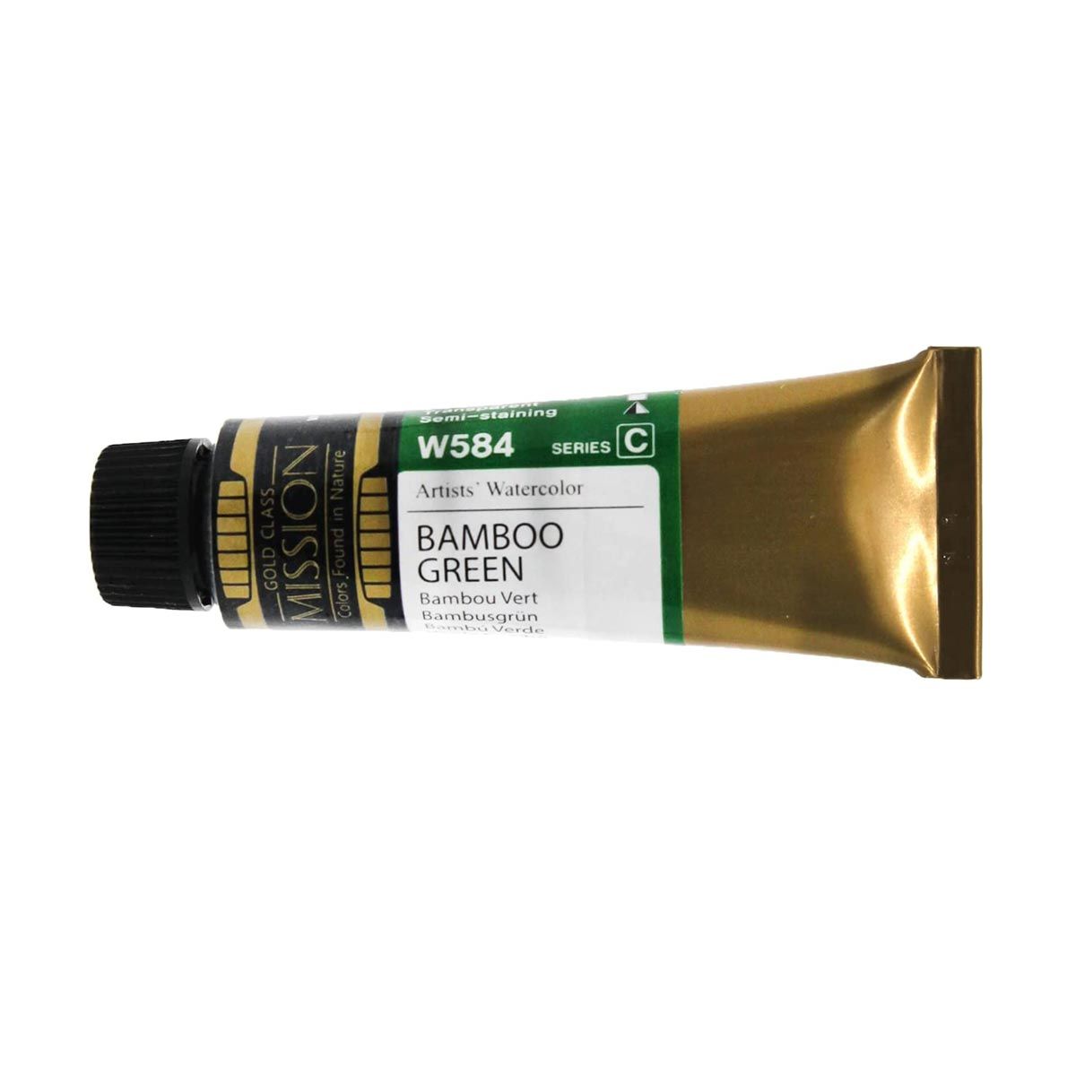 Mission Gold Watercolour Bamboo Green 15ml