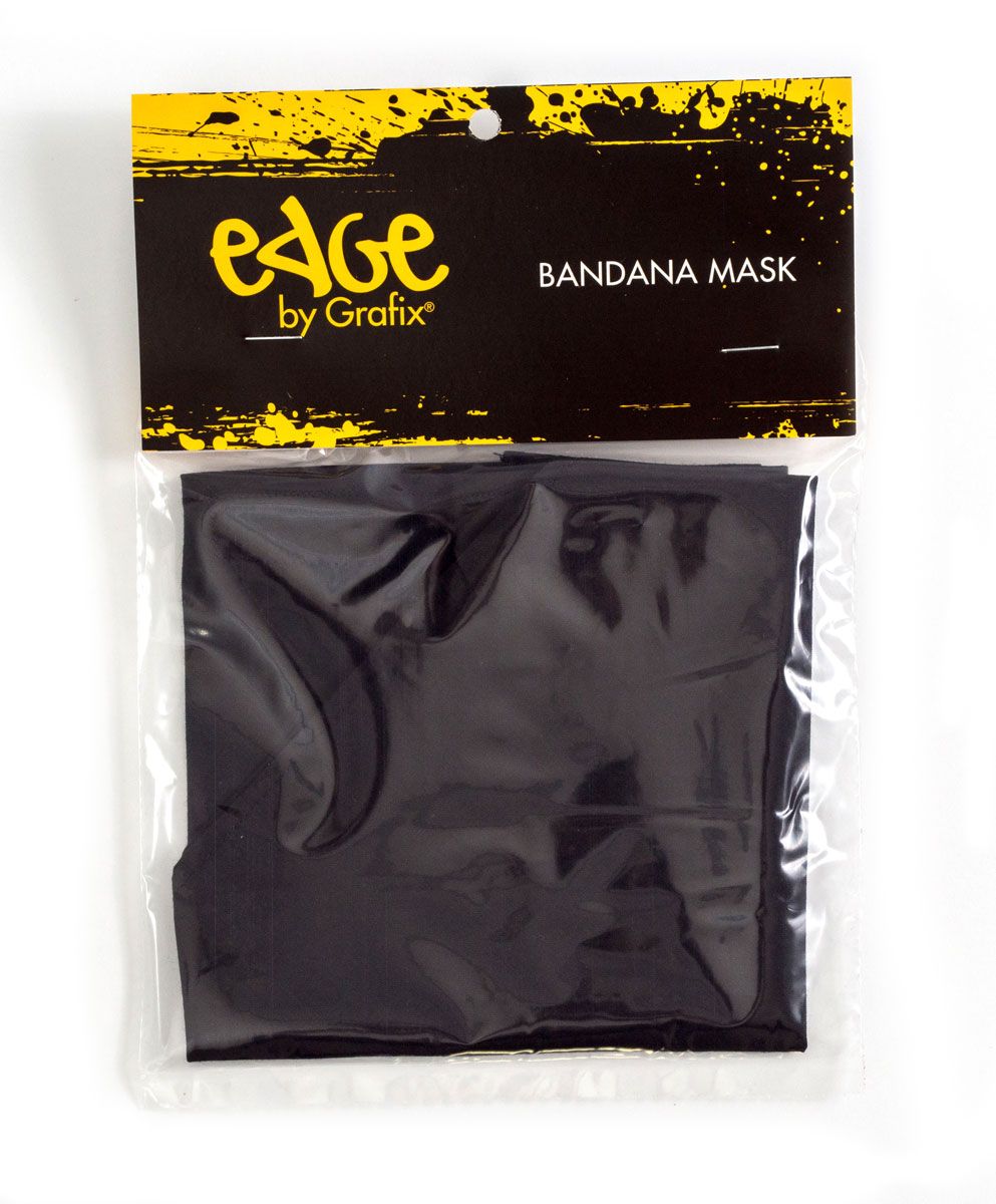 Grafix Edge Black Bandana Mask