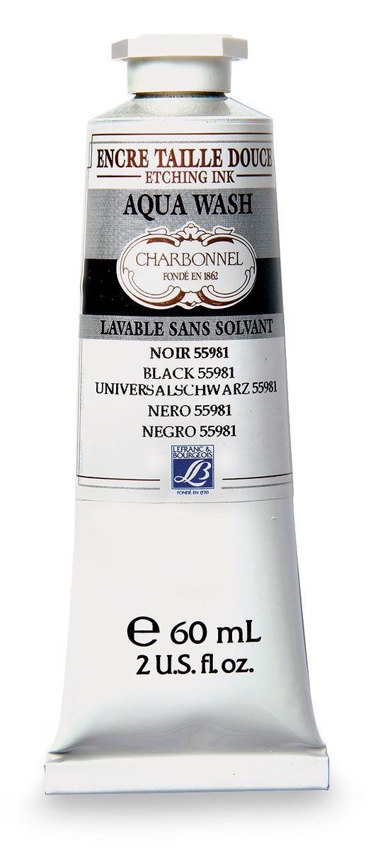 Charbonnel Aqua Wash Etching Ink - Black 55981 276 (60ml)