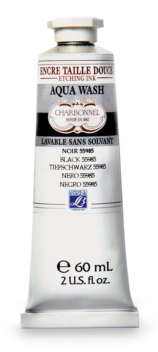 Charbonnel Aqua Wash Etching Ink - Black 55985 279 (60ml)