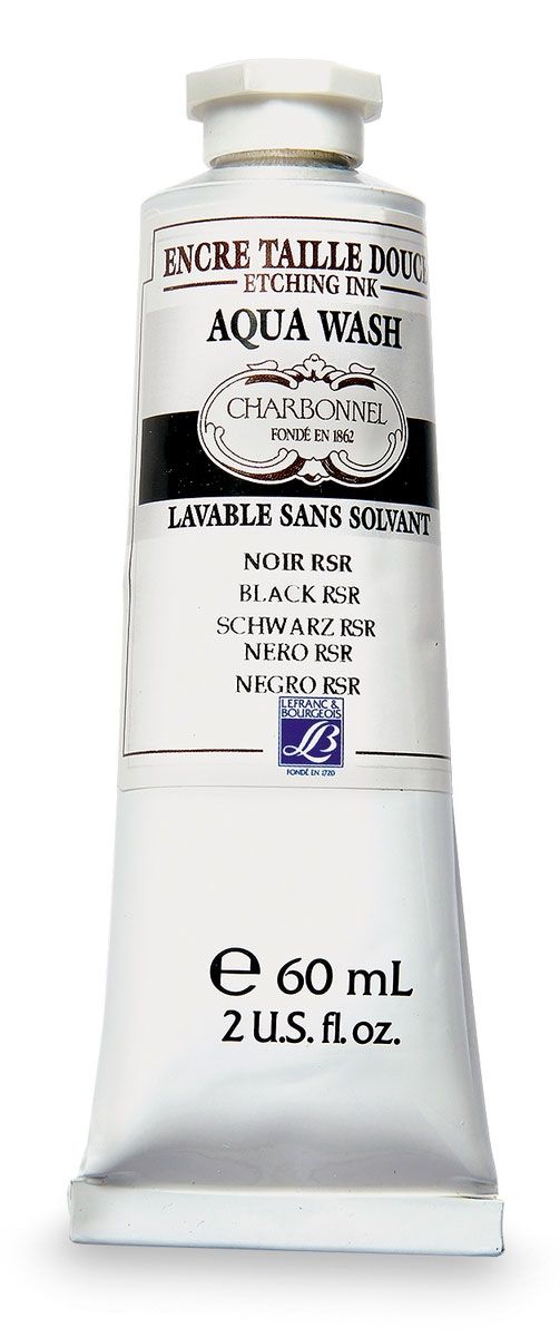 Charbonnel Aqua Wash Etching Ink - Black RSR 289 (60ml)