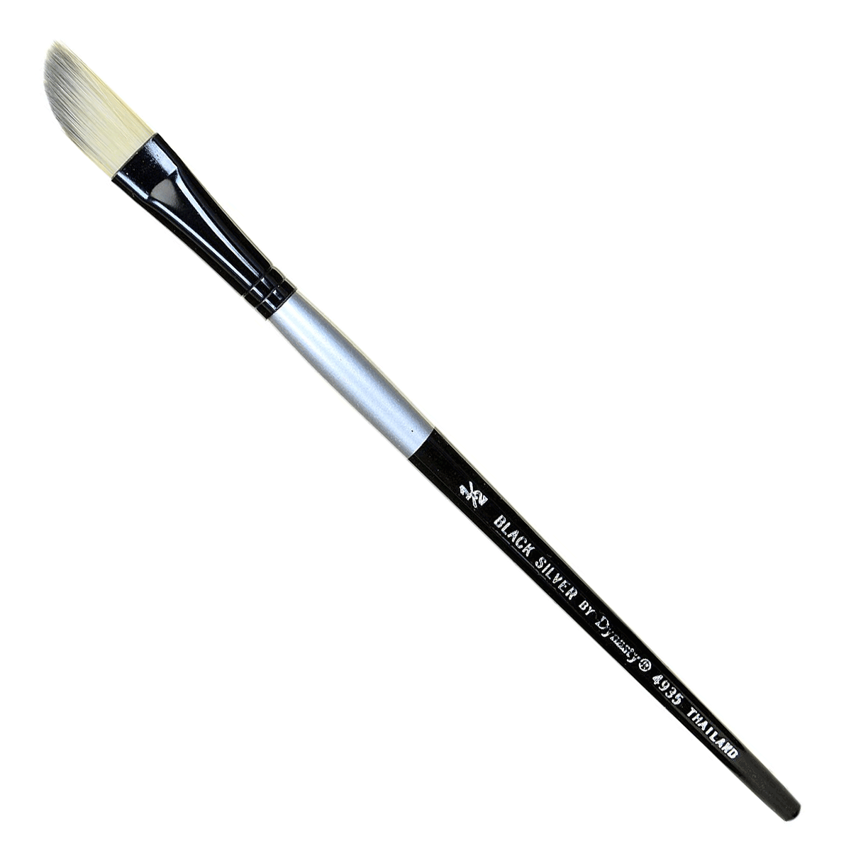 Dynasty Black Silver SH Brush - Dagger 1/2 inch