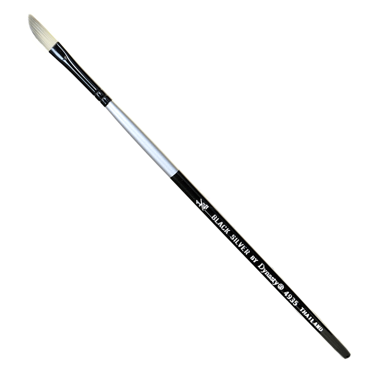 Dynasty Black Silver SH Brush - Dagger 1/4 inch
