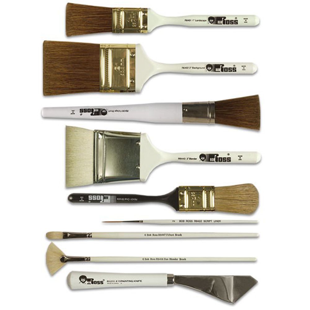 Bob Ross Artists Oil Painting Brushes
