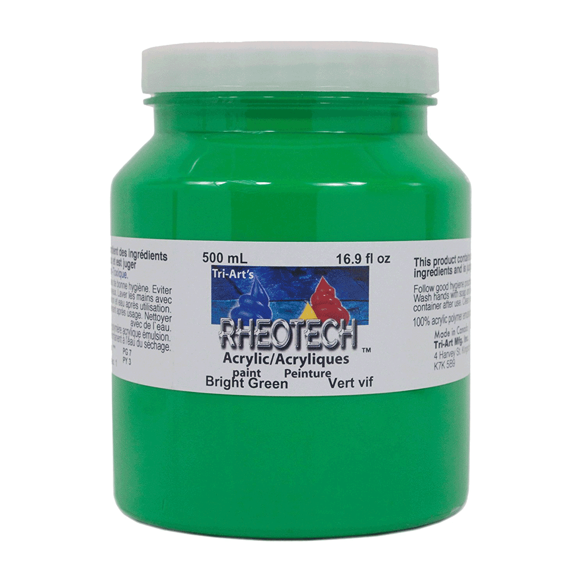 Rheotech Acrylic Bright Green 500 ml Jar