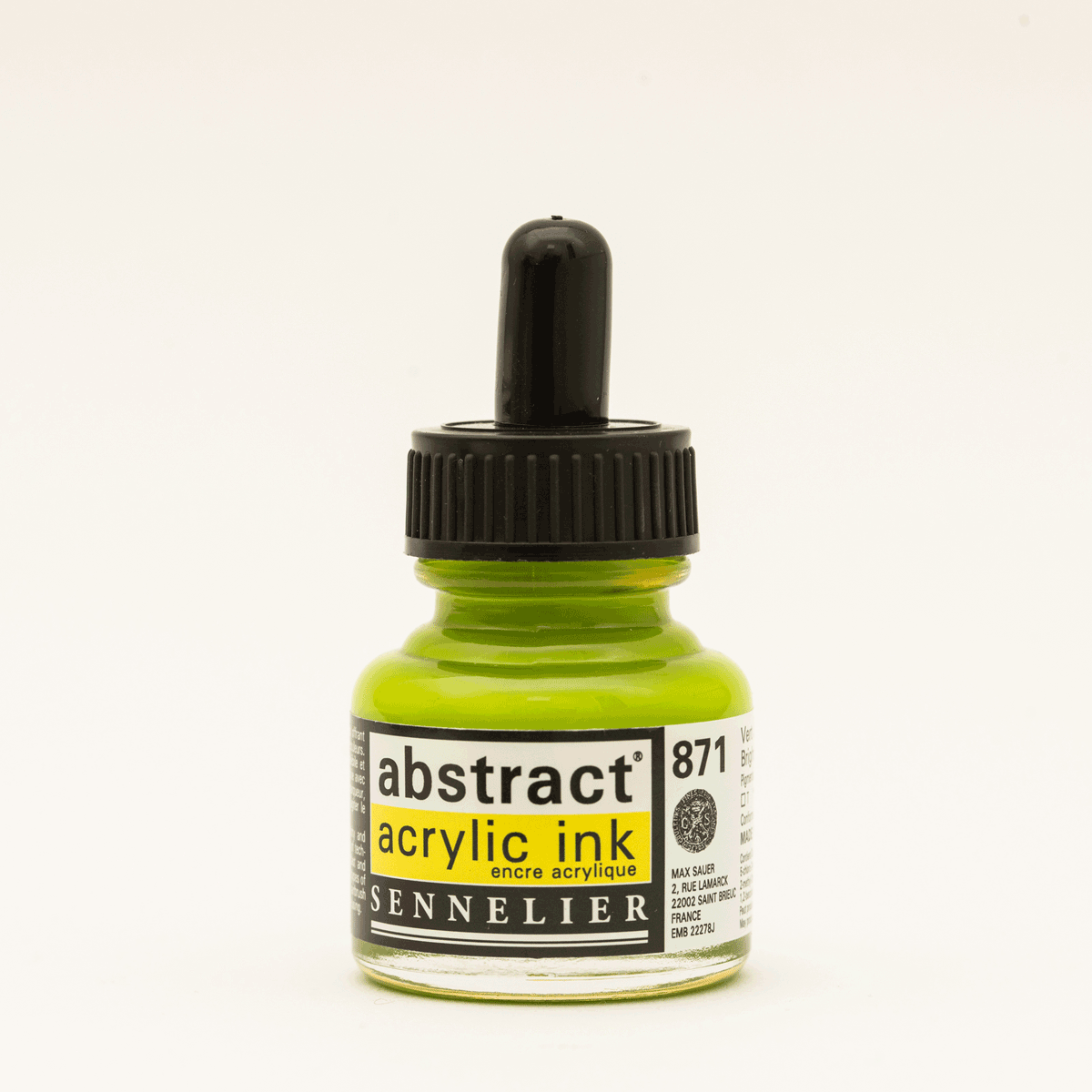 Abstract Acrylic Ink Bright Yellow Green 30 ml