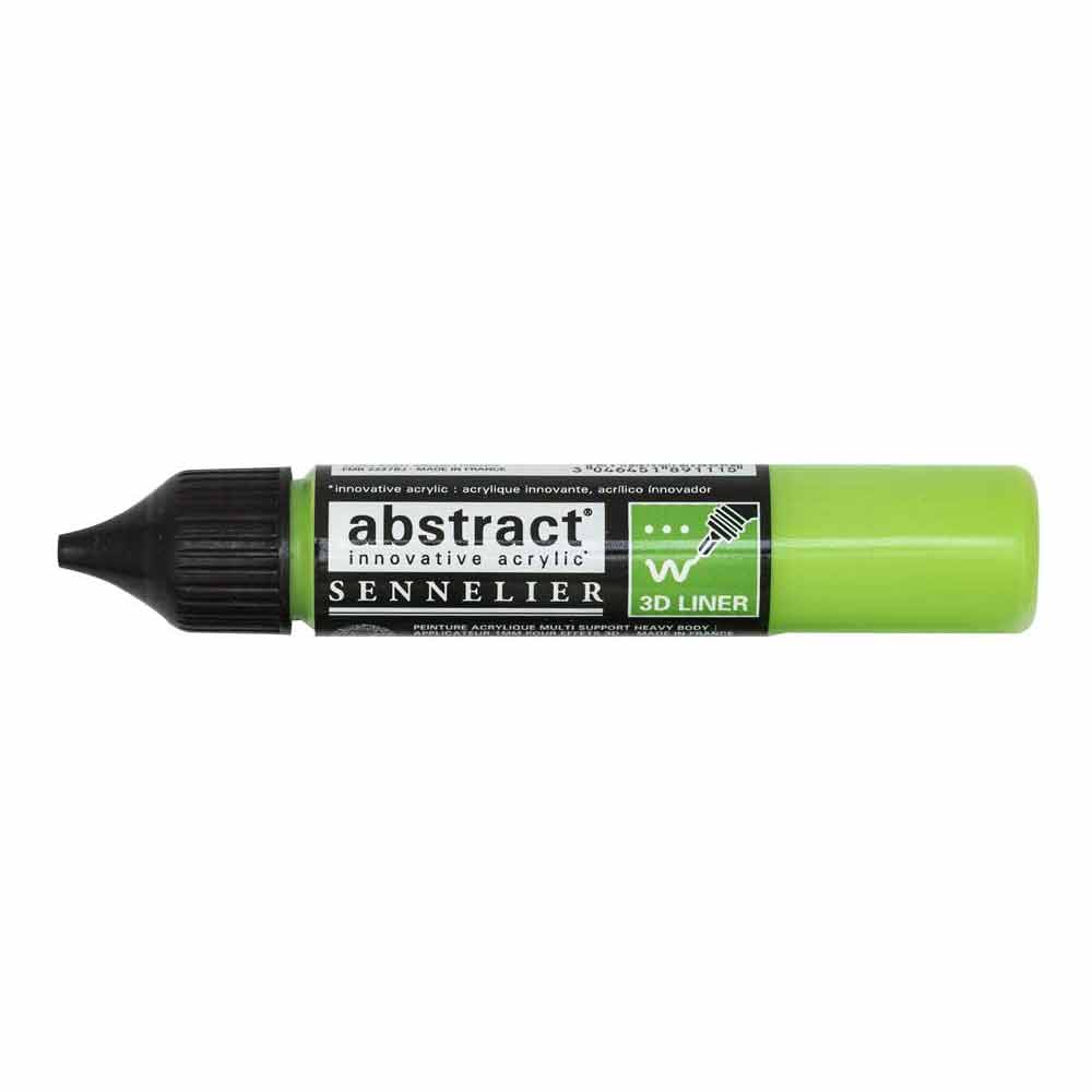 Sennelier Abstract Acrylic 3D Liner, Bright Yellow Green