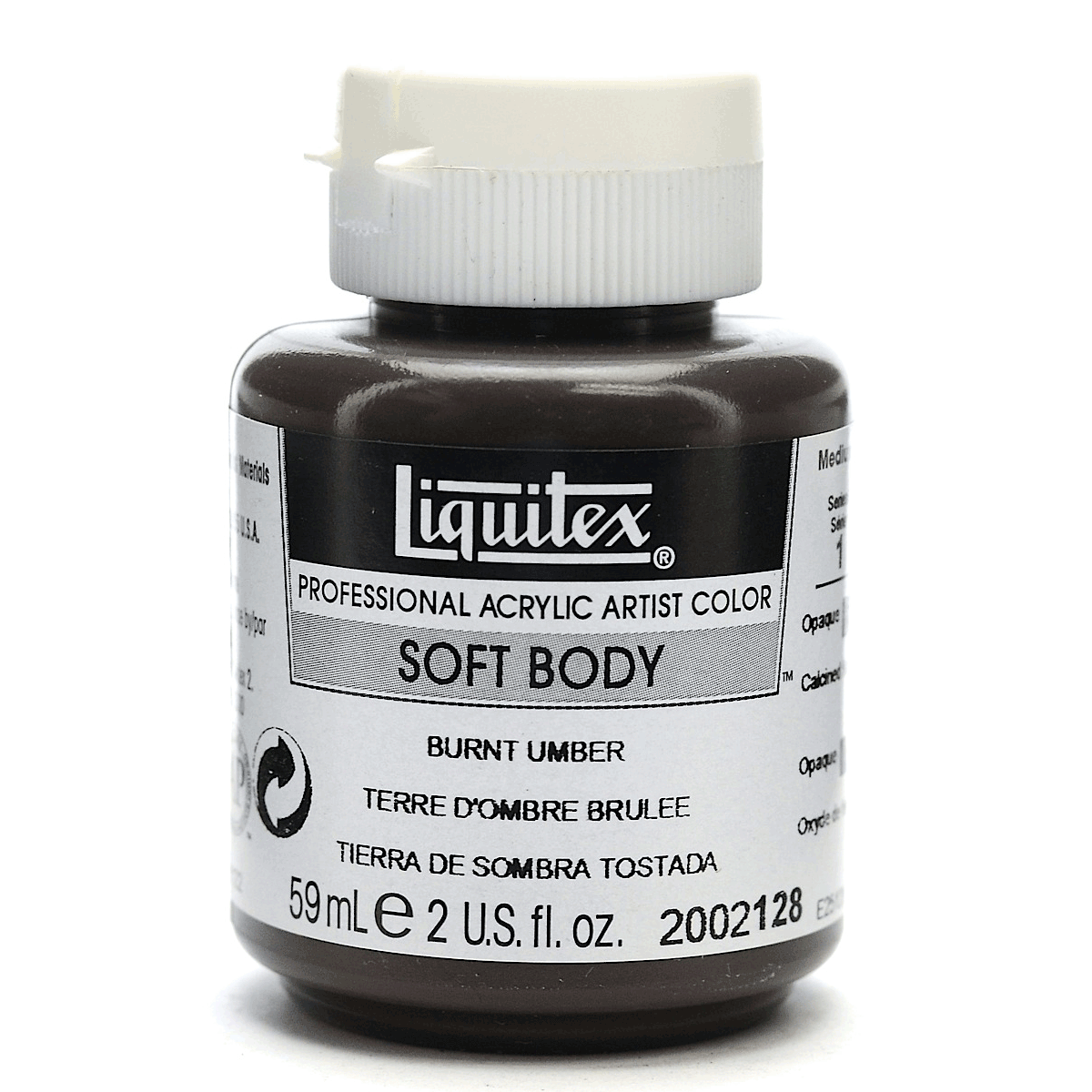 Liquitex Acrylic Soft Body - Burnt Umber 2-oz