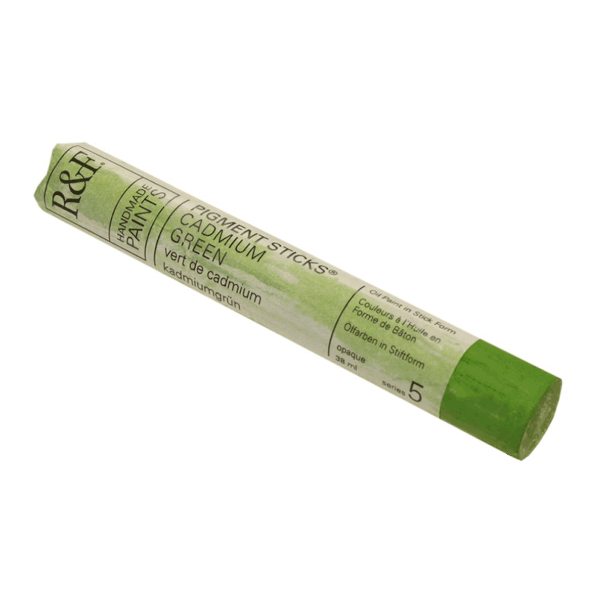 R&F Oil Pigment Stick, Cadmium Green 38ml