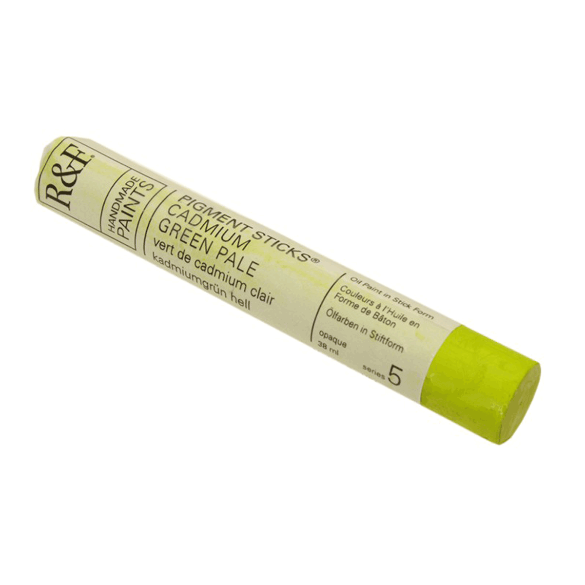 R&F Oil Pigment Stick, Cadmium Green Pale 38ml
