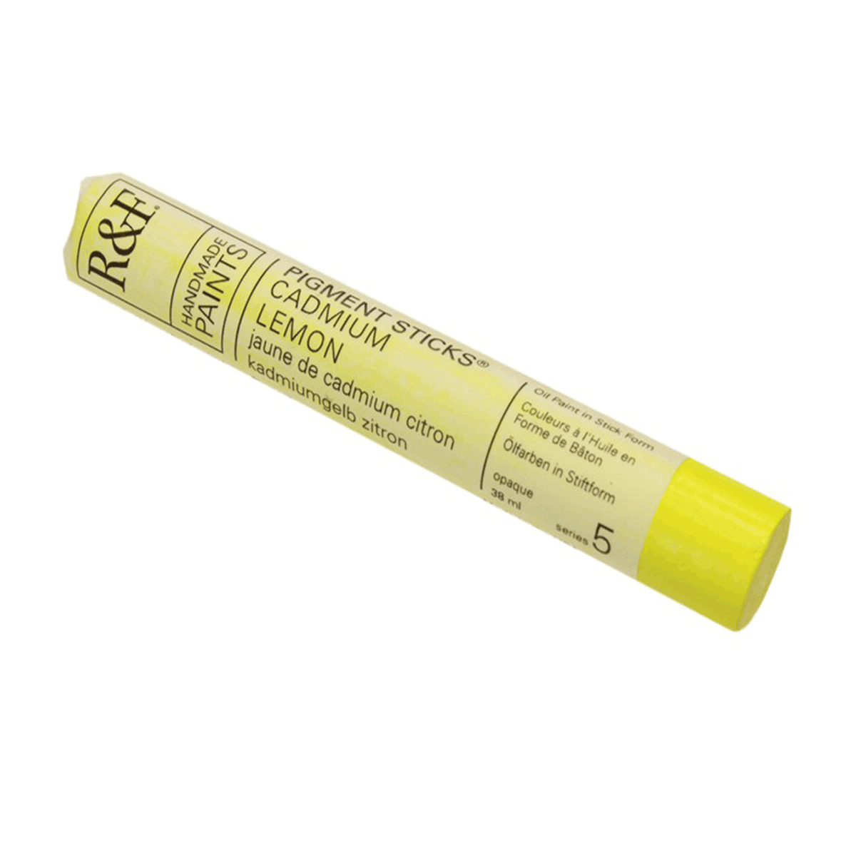R&F Oil Pigment Stick, Cadmium Lemon 38ml