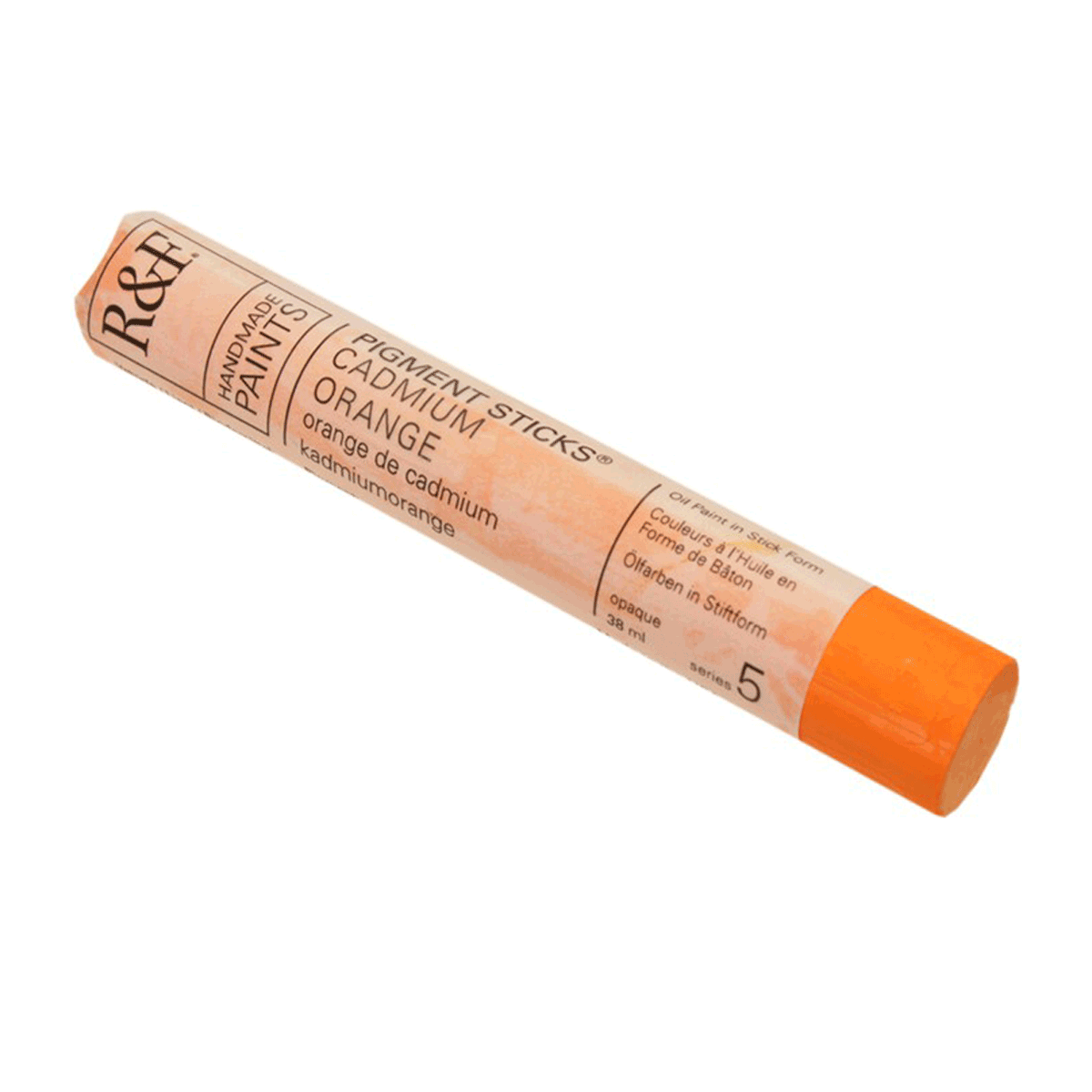 R&F Oil Pigment Stick, Cadmium Orange 38ml