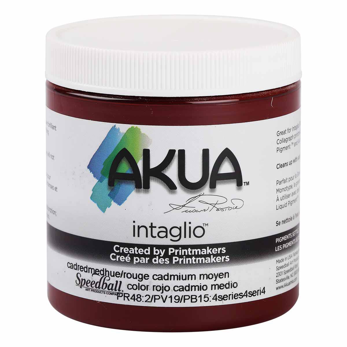 Akua Intaglio Ink - Cadmium Red Medium Hue 237ml (8oz)