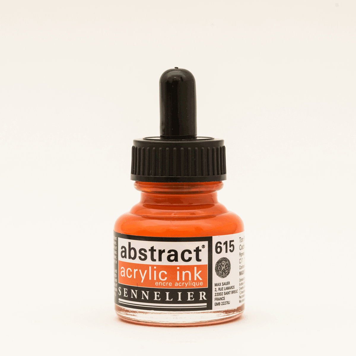Abstract Acrylic Ink Cadmium Red Orange Hue 30 ml