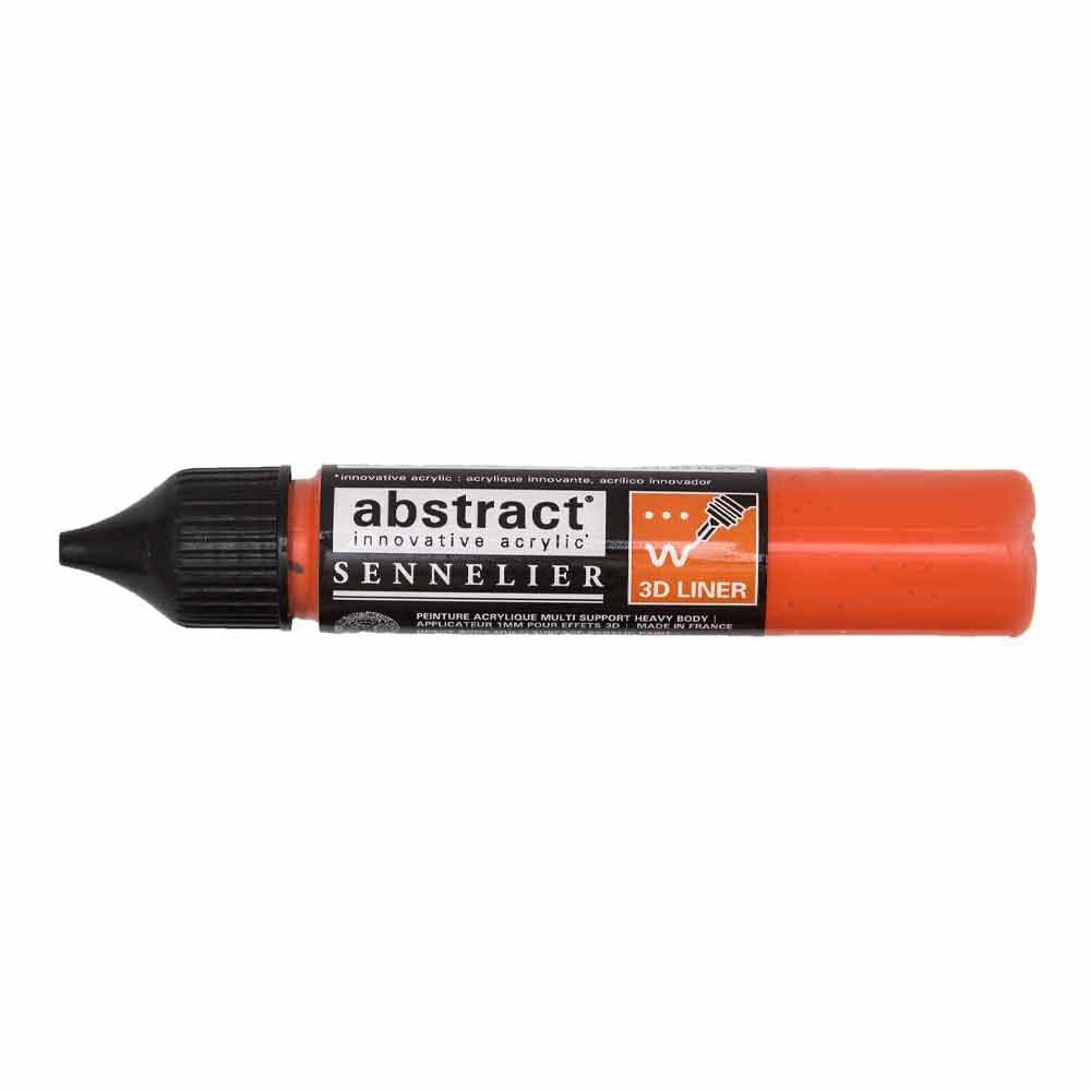 Sennelier Abstract Acrylic 3D Liner, Cadmium Red Orange Hue