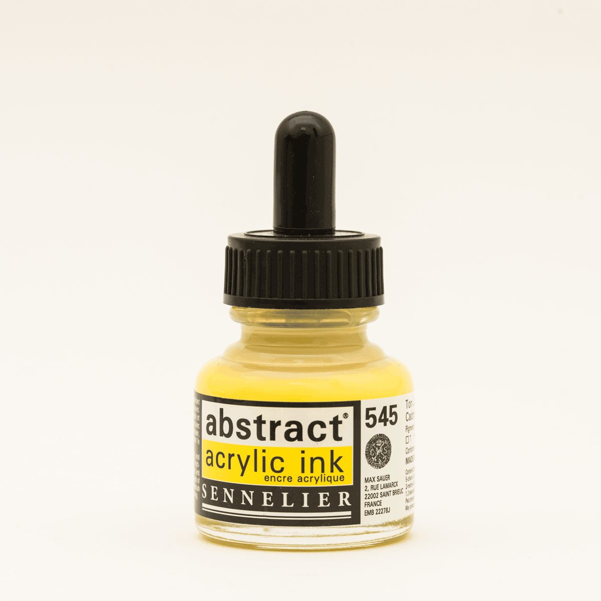 Abstract Acrylic Ink Cadmium Yellow Lemon Hue 30 ml